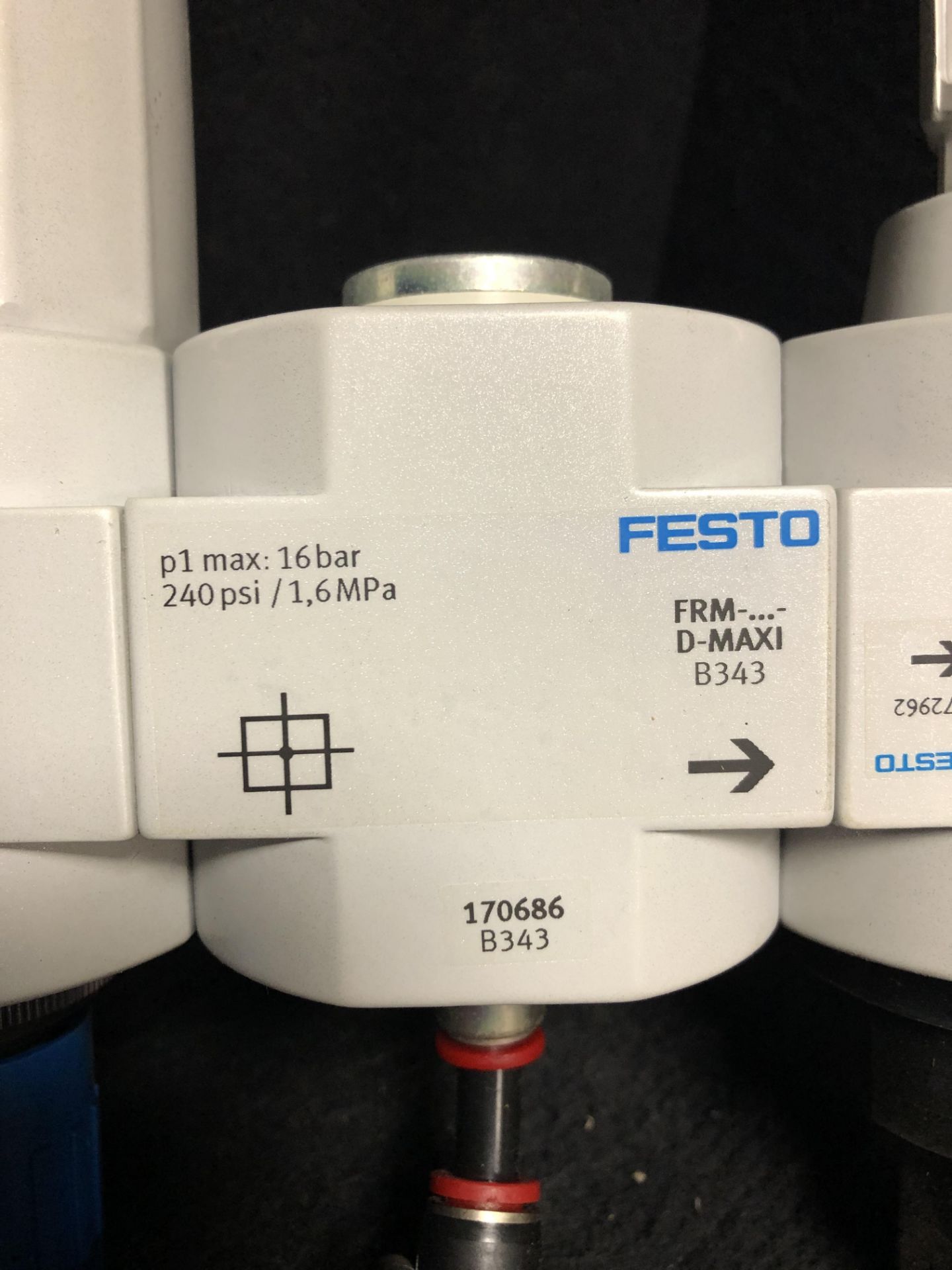 FESTO HE-3/4-D-MAXI 16BAR 240PSI | LFR-D-MAXI-A 12BAR 180PSI | FRM-D-MAXI 16BAR 240PSI BRANCHING MOD - Image 8 of 9