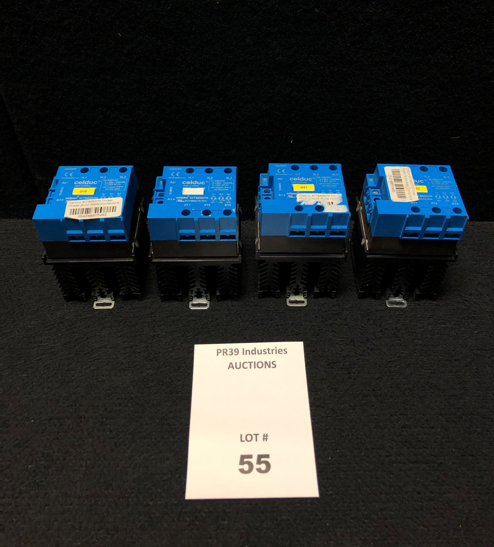 LOT OF 4 - CELDUC SIT865570 SOLID STATE RELAY, 400VAC, 50AMP