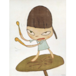 YOSHITOMO NARA 'MARCHING ON A BUTTERBUR LEAF' - 2019