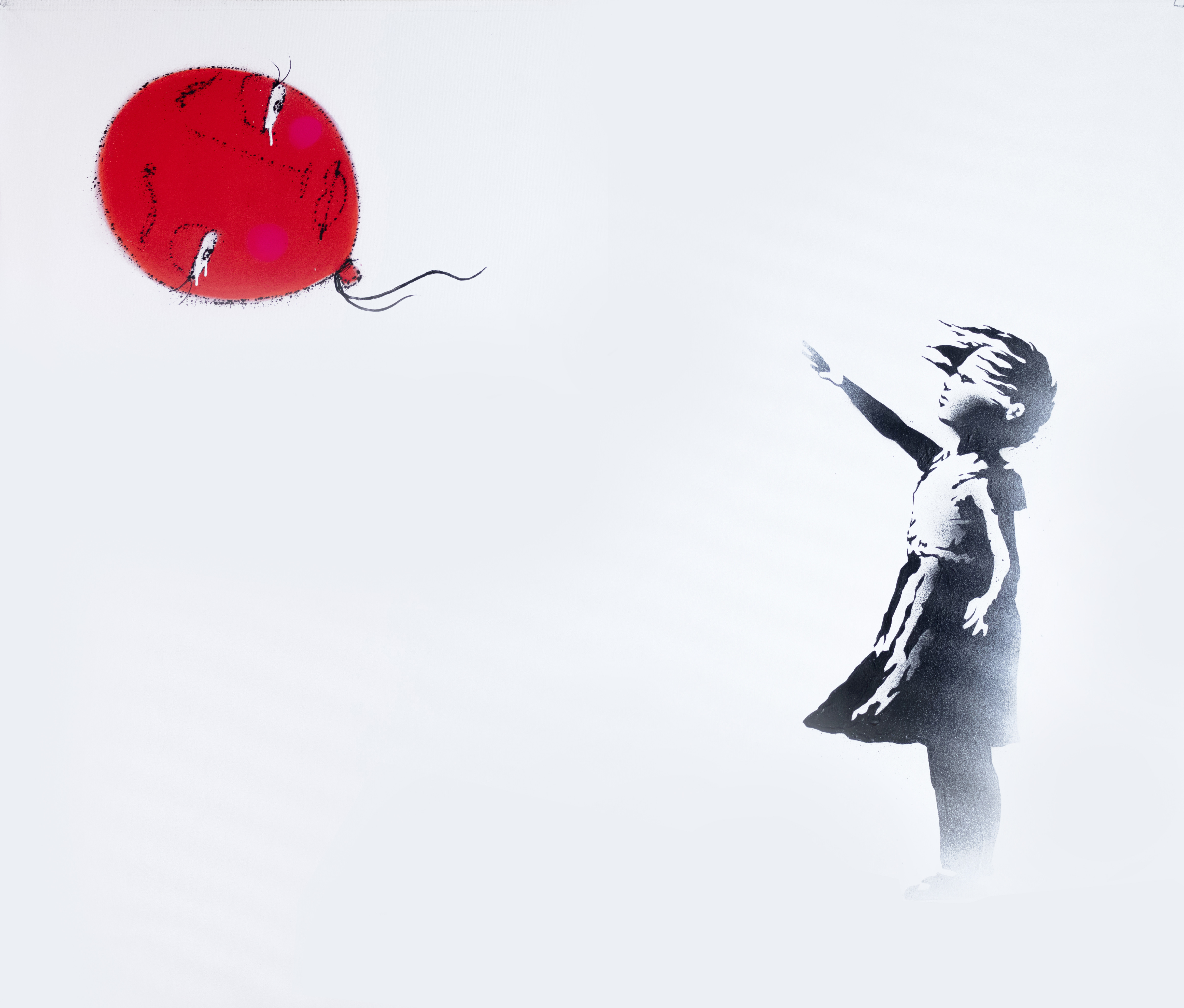 UTOPIA 'GIRL WITH BALLOON. OPS!!! BUBBLE '- 2020 - ORIGINAL 1/1