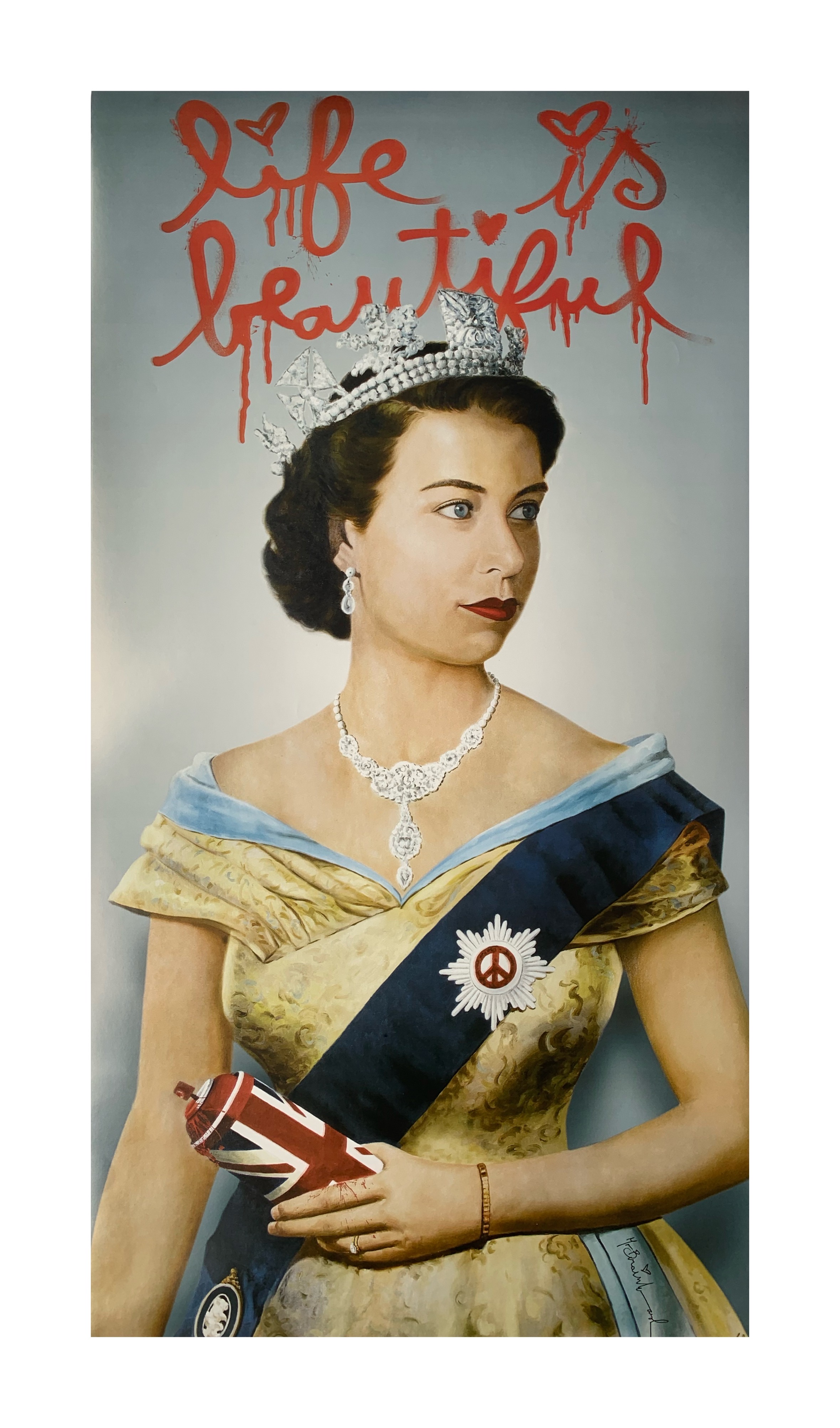 MR BRAINWASH 'QUEEN ELIZABETH POSTER' - 2012