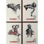 DMSTFF 'ELEMENTS3' -2020 - SET OF FOUR