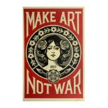 SHEPARD FAIREY 'MAKE ART NOT WAR' - 2020