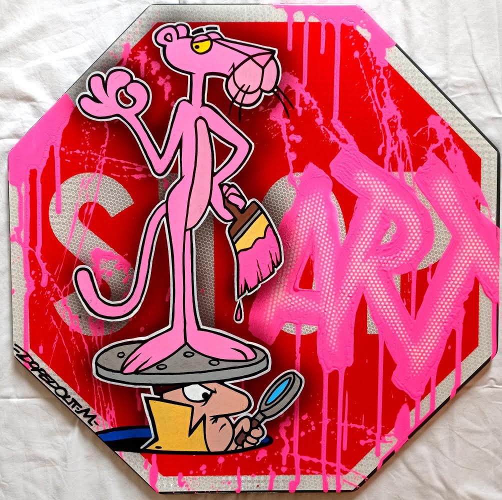 DOPEDOUT M 'PINKPANTHER START' - 2021 - ORIGINAL 1/1