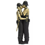 BANKSY BY BRANDALISED 'KISSING COOPERS GOLD RUSH'