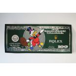 SUKETCHI 'DISNEY SCROOGE McDUCK MONEY CRUMBLE(ROLEX)-2021-ORIGINAL 1/1