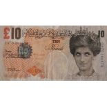 BANKSY- 'DI-FACED TENNER'- 2004