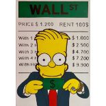 MVR-ART 'THE WOLF OF WALL STREET', STARRING BART SIMPSON -2021