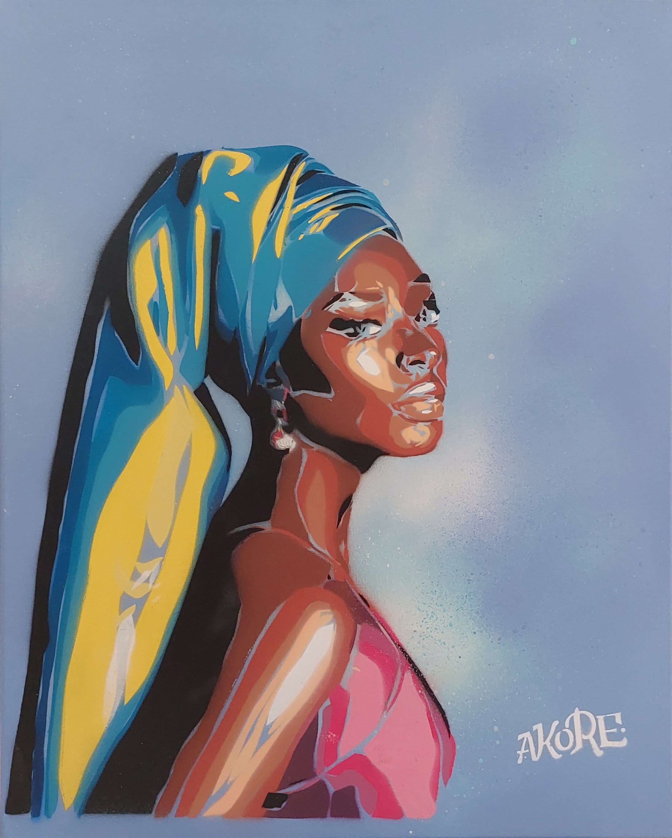 AKORE 'AFRO GIRL WITH PEARL EARRING' -2021