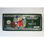 SUKETCHI 'DISNEY SCROOGE MCDUCK MOENY CRUMBLE (ROLEX)' -2021 -ORIGINAL 1/1