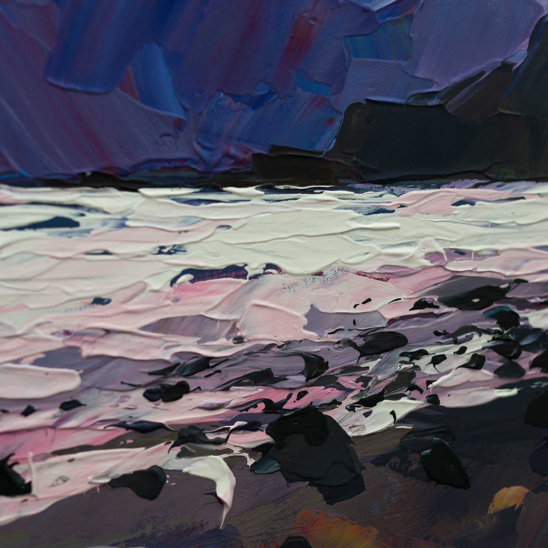 JONATHAN PITTS 'WATCHING THE TIDE COME IN, BUDE' -2021 -ORIGINAL 1/1 - Image 2 of 3