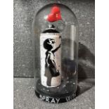 SIMONE DE ROSA 'SPRAY WITH LOVE - GIRL WITH BALLOON BANKSY' -2021-ORIGINAL 1/1