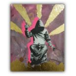 BONEY ART 'BANKSY, DON'T BE ANGRY' -ORIGINAL 1/1 -2021