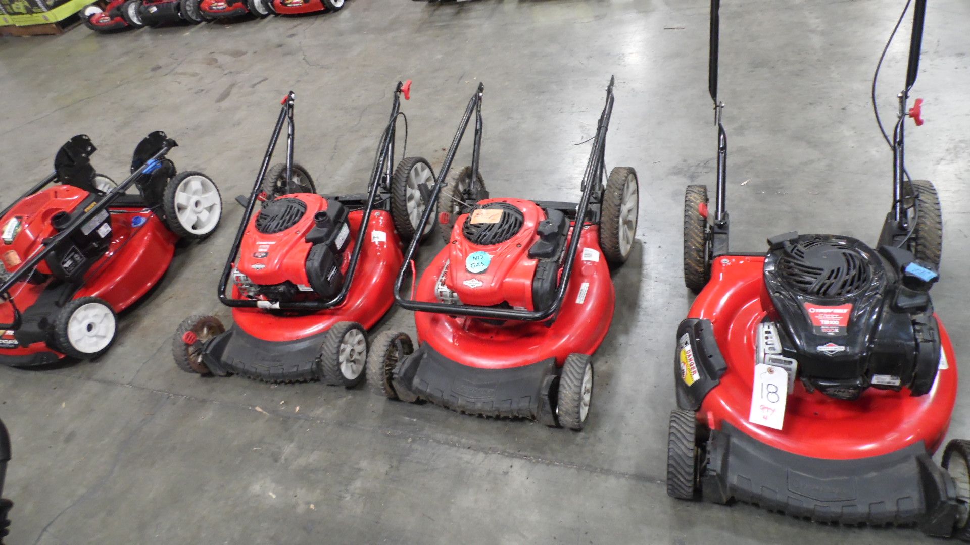 TORO & TROY BILT LAWN MOWERS (QTY. 4)