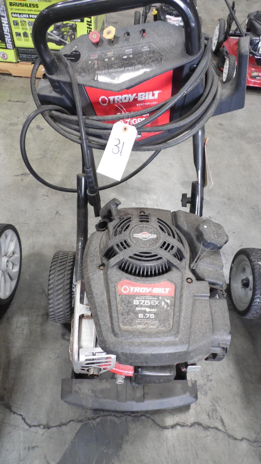 TROY BILT 3000 PSI PRESSURE WASHER ( NO GUN)