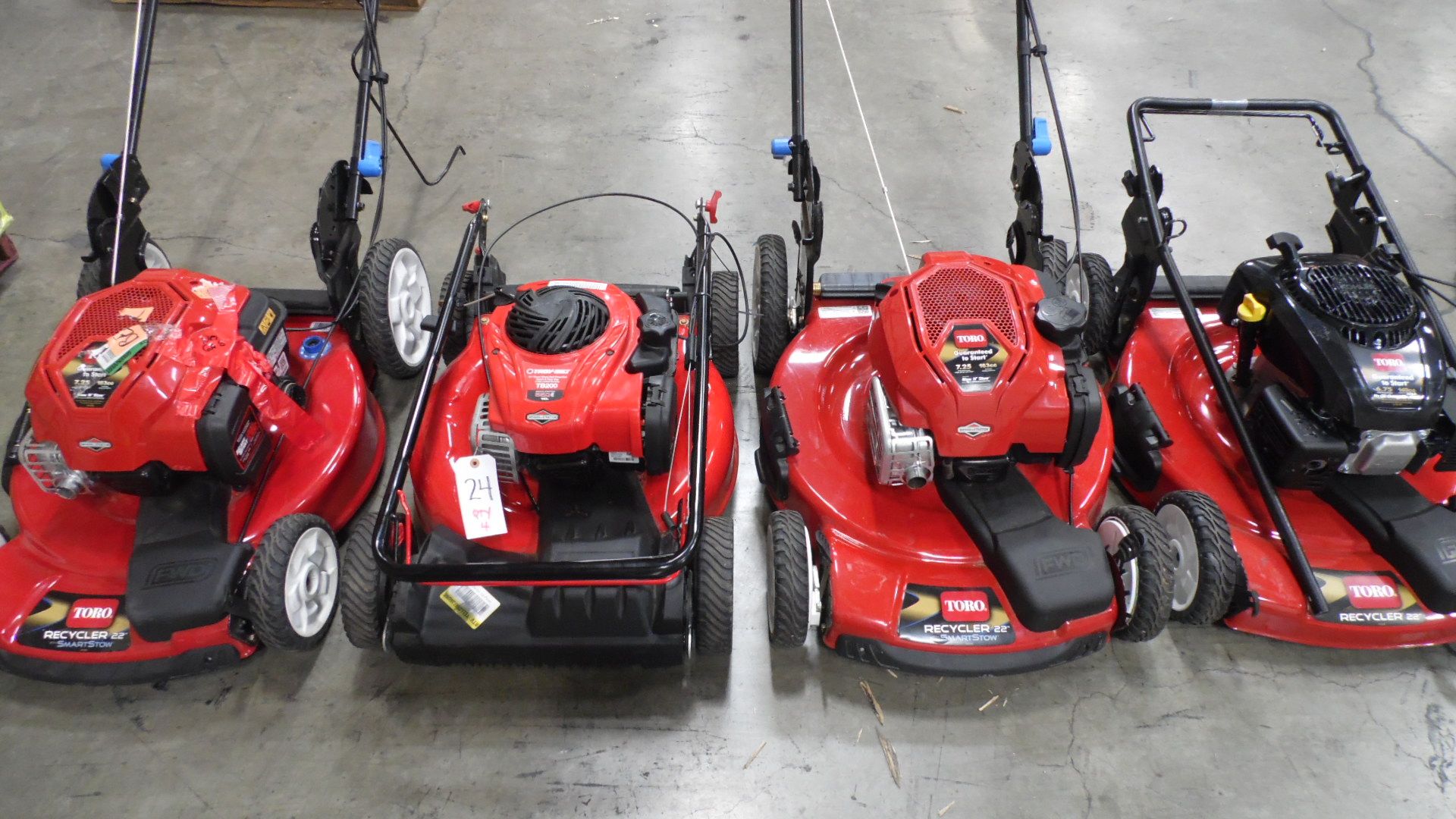 TORO LAWN MOWERS (QTY. 4)