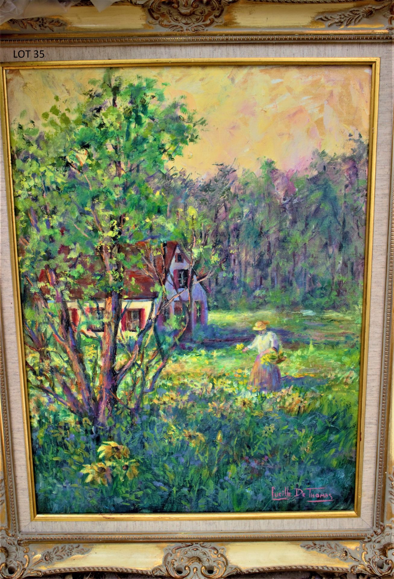 WILDFLOWERS DELIGHT 18" X 24" OIL SIGNED