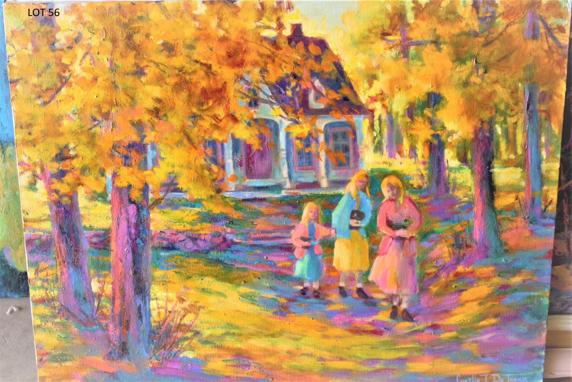 GOING TO SCHOOL 22" X 28" SIGNED