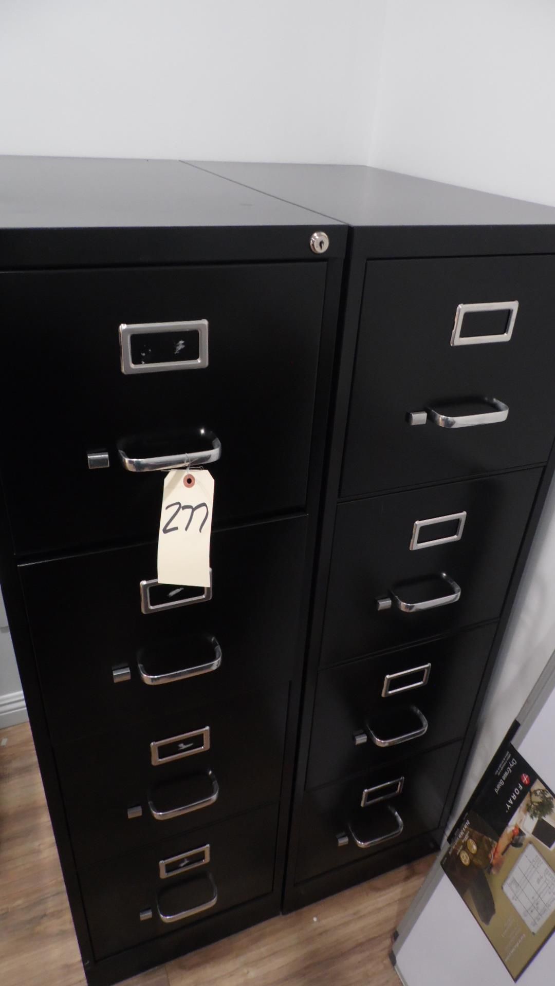 BLACK FILE CABINETS ( QTY 2 )