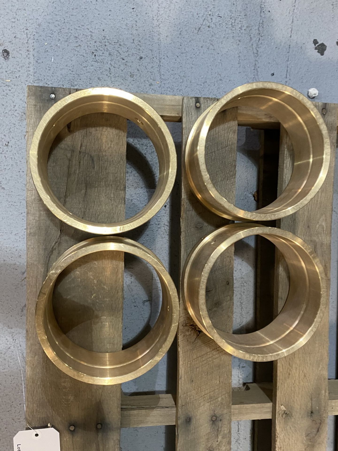 (2) Skid Of Various Size Brass Pipe Flanges  - Image 7 of 14