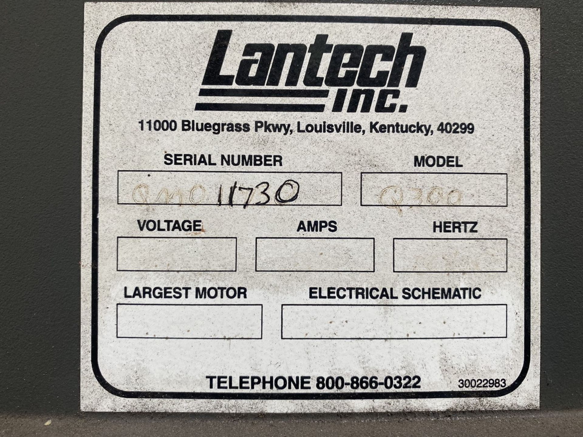 Lantech Model Q300 Stretch Wrapper Machine  - Image 7 of 7