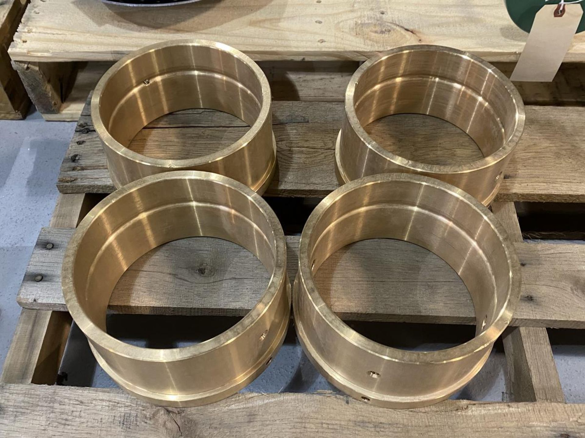 (2) Skid Of Various Size Brass Pipe Flanges  - Image 4 of 14