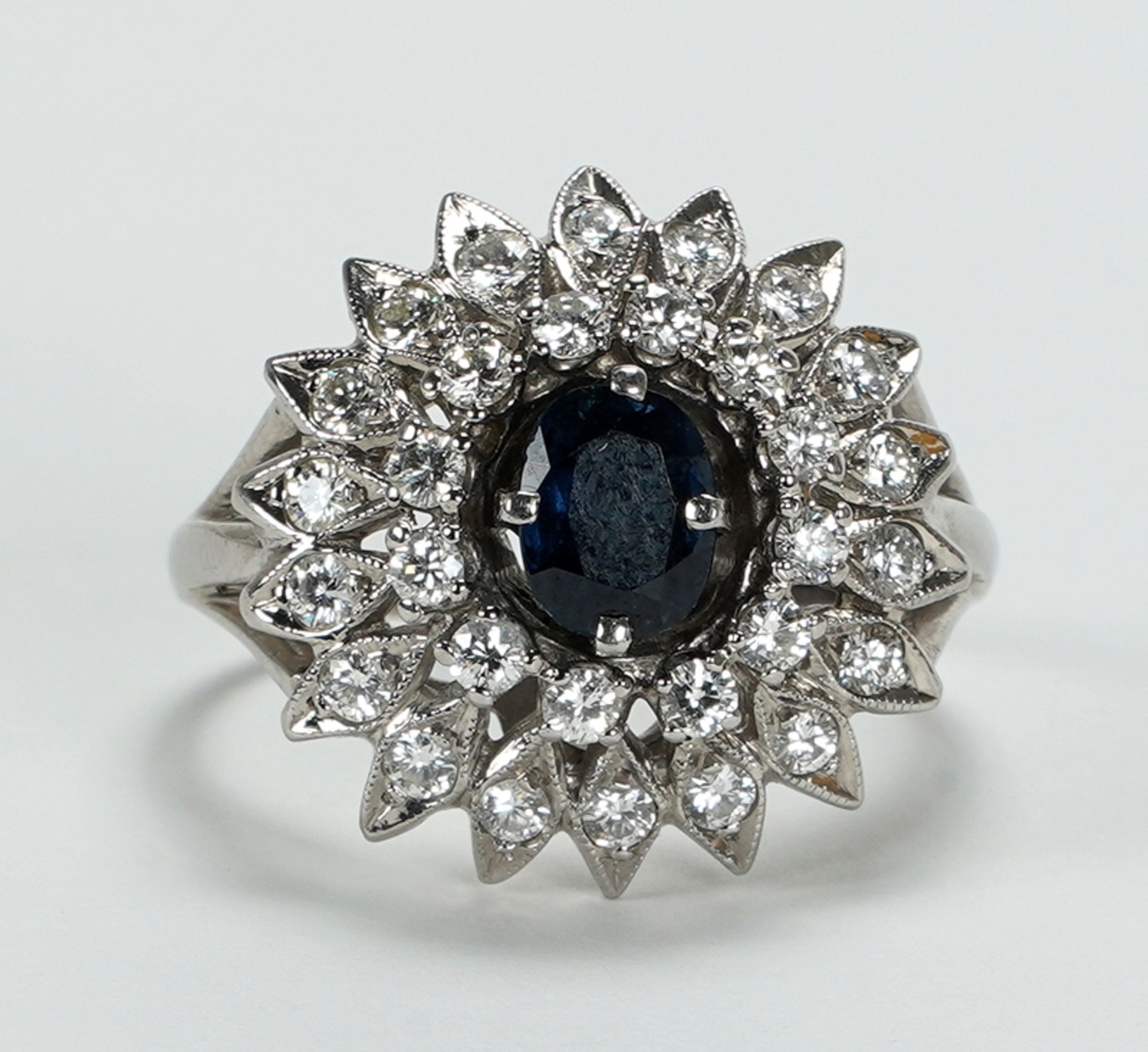 Saphir-Diamantring - Image 2 of 2