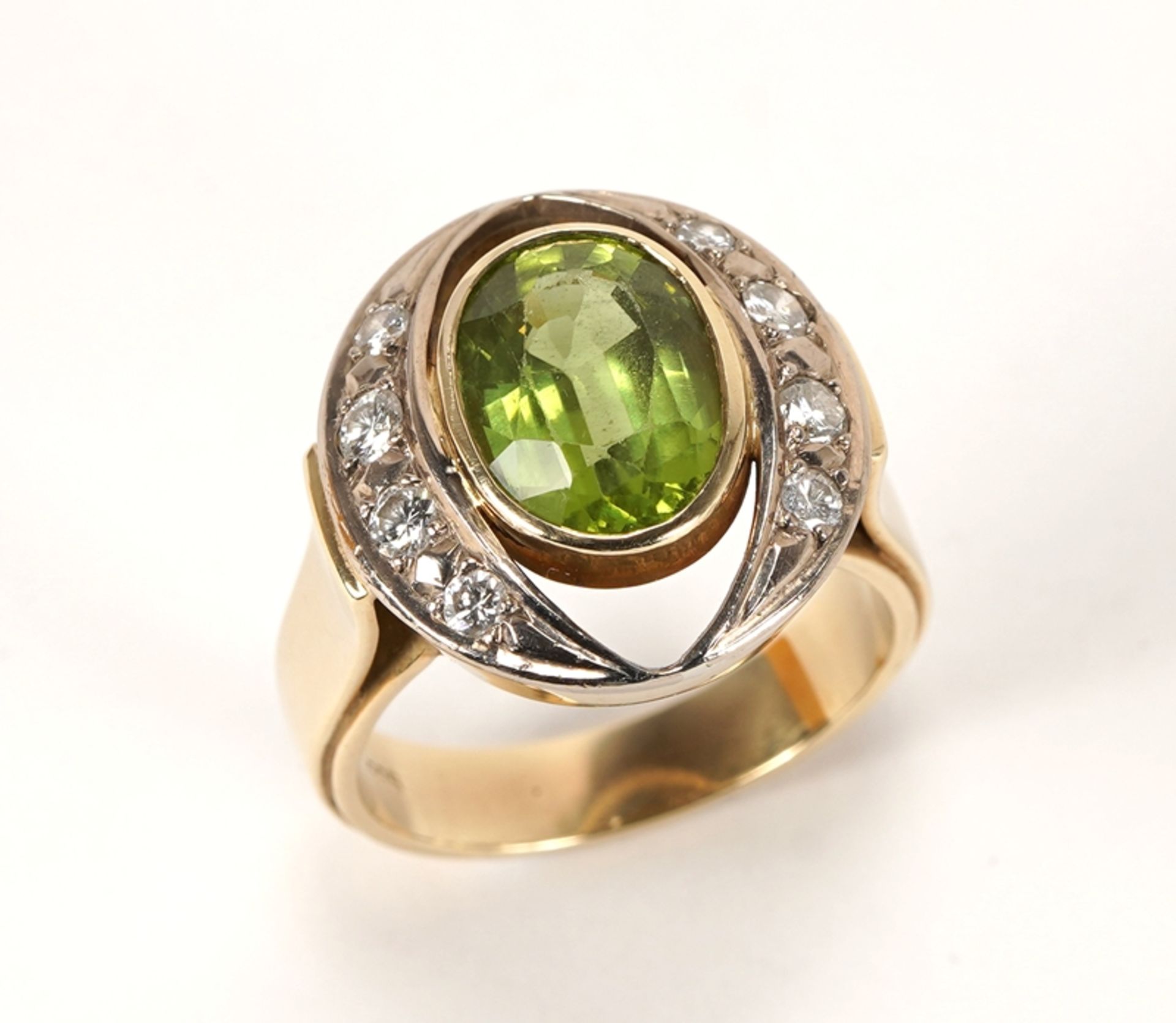 Brillant-Peridotring | Brilliant peridot ring