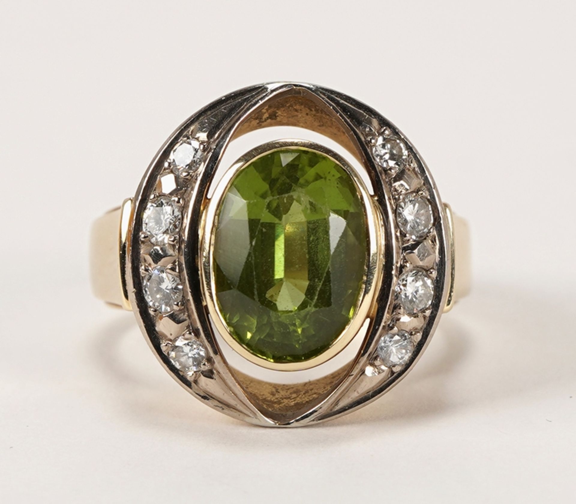 Brillant-Peridotring | Brilliant peridot ring - Image 2 of 2