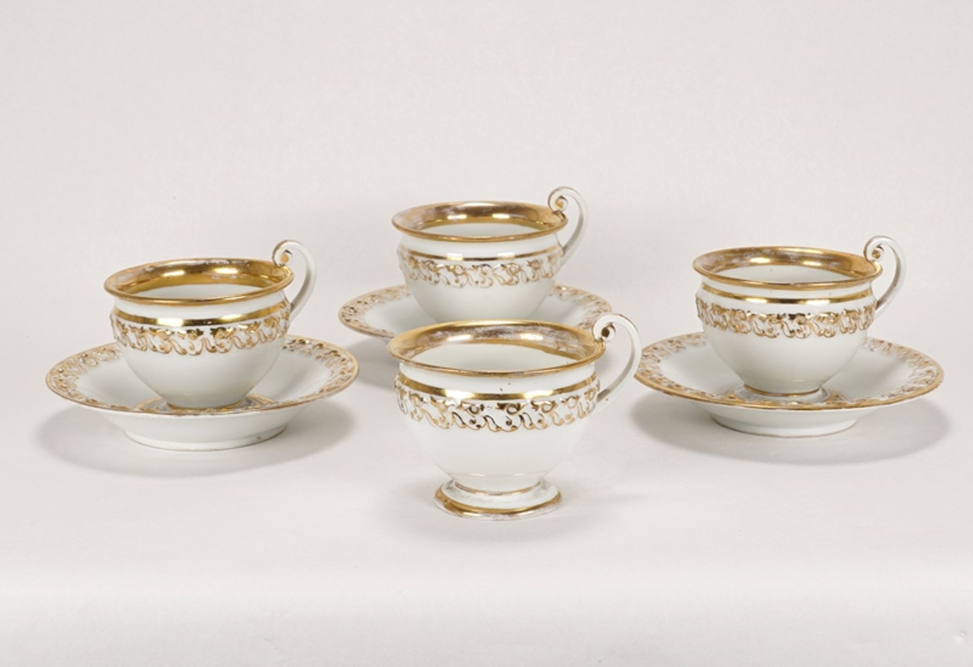 Vier Kaffeetassen Meissen | Four coffee cups