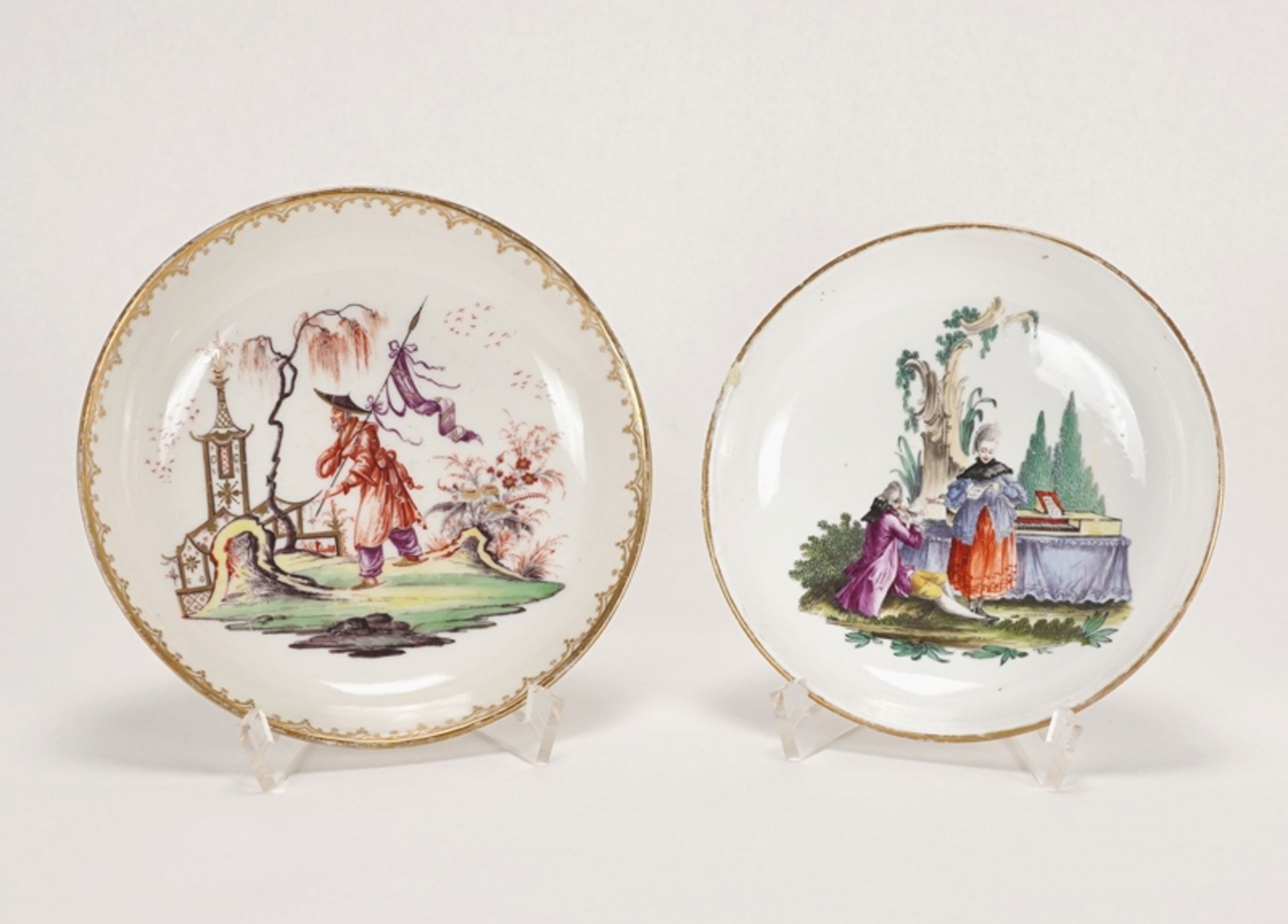 Zwei kleine Zierteller | Two small decorative plates