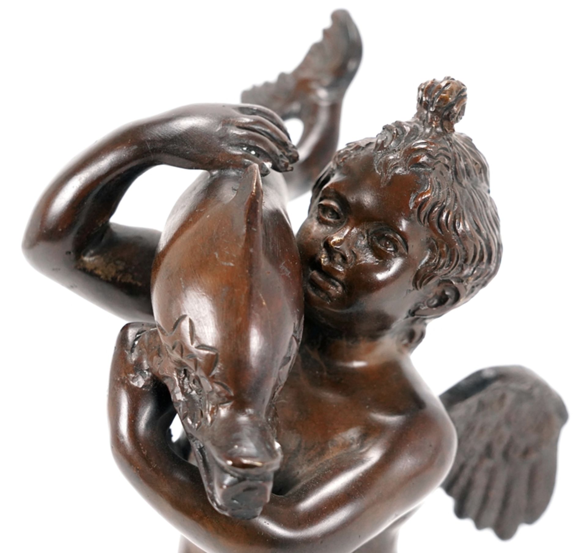 Cupido mit Delphin | Cupid with dolphin - Image 5 of 6