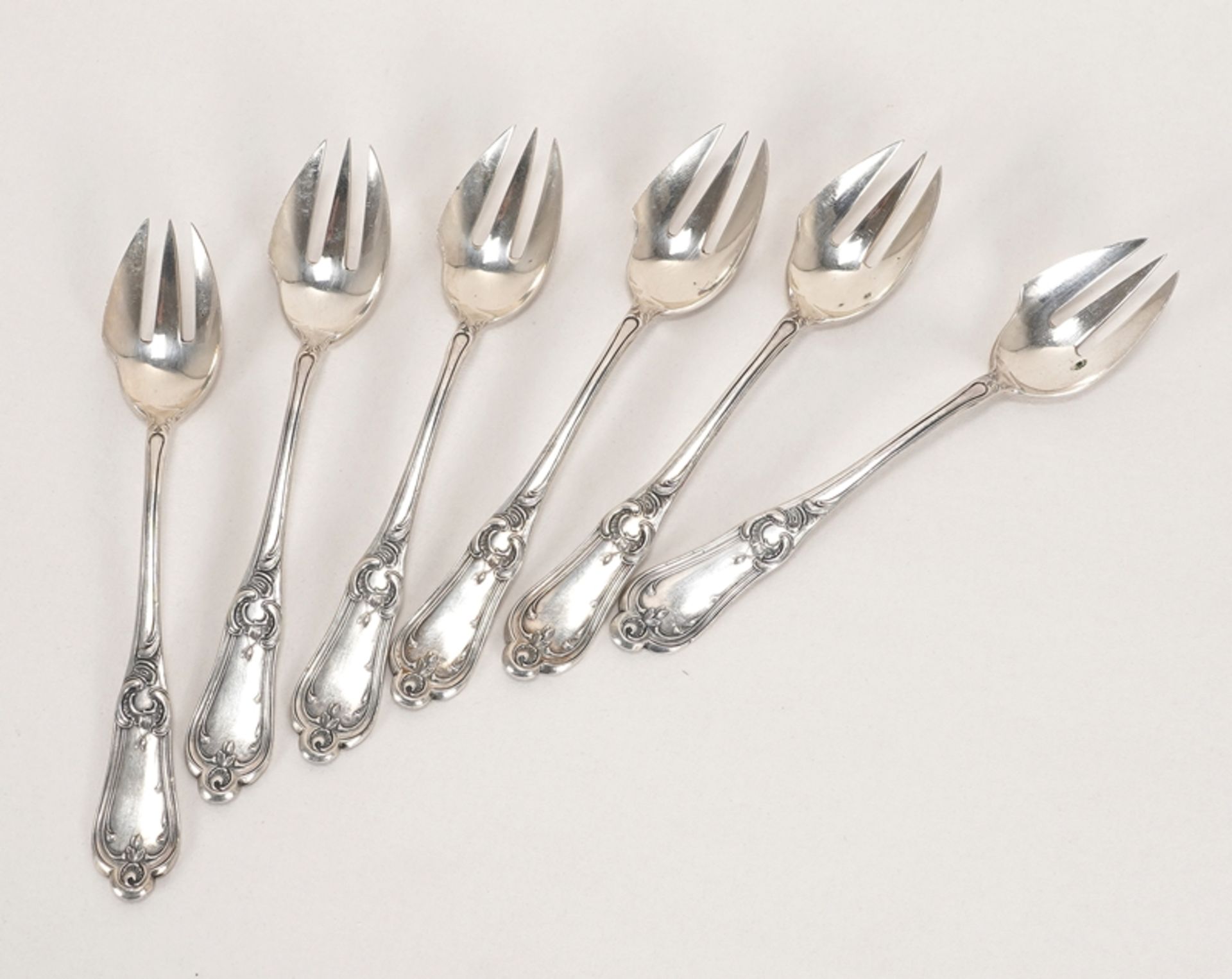 Sechs Kuchengabeln | Six cake forks