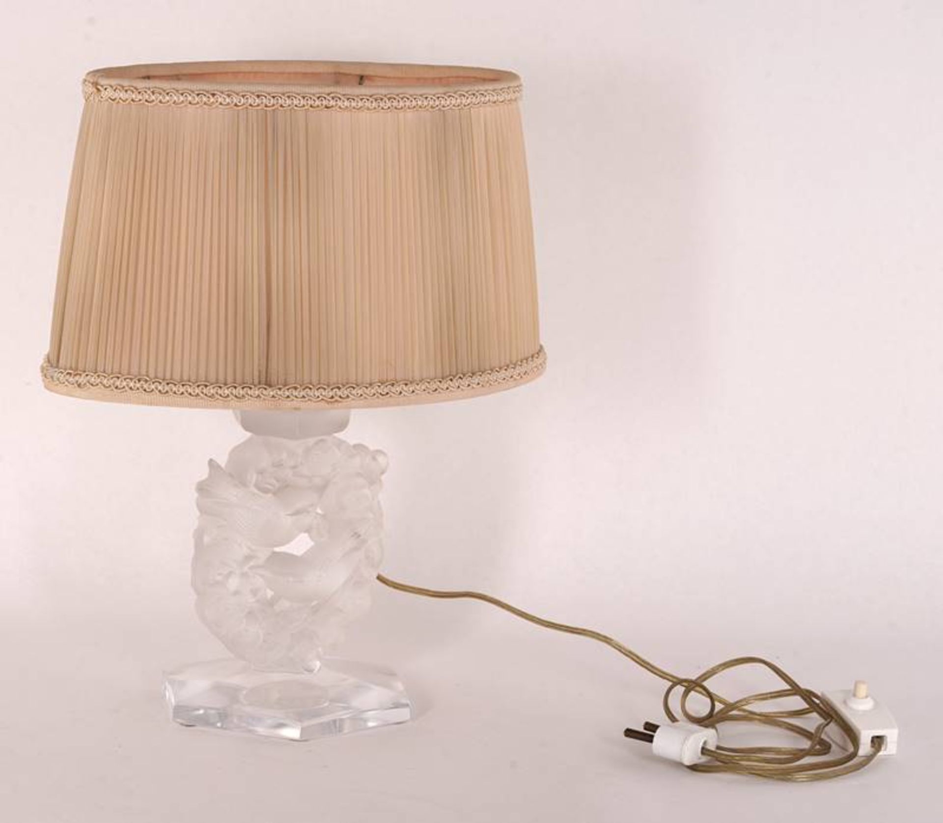Lalique table lamp