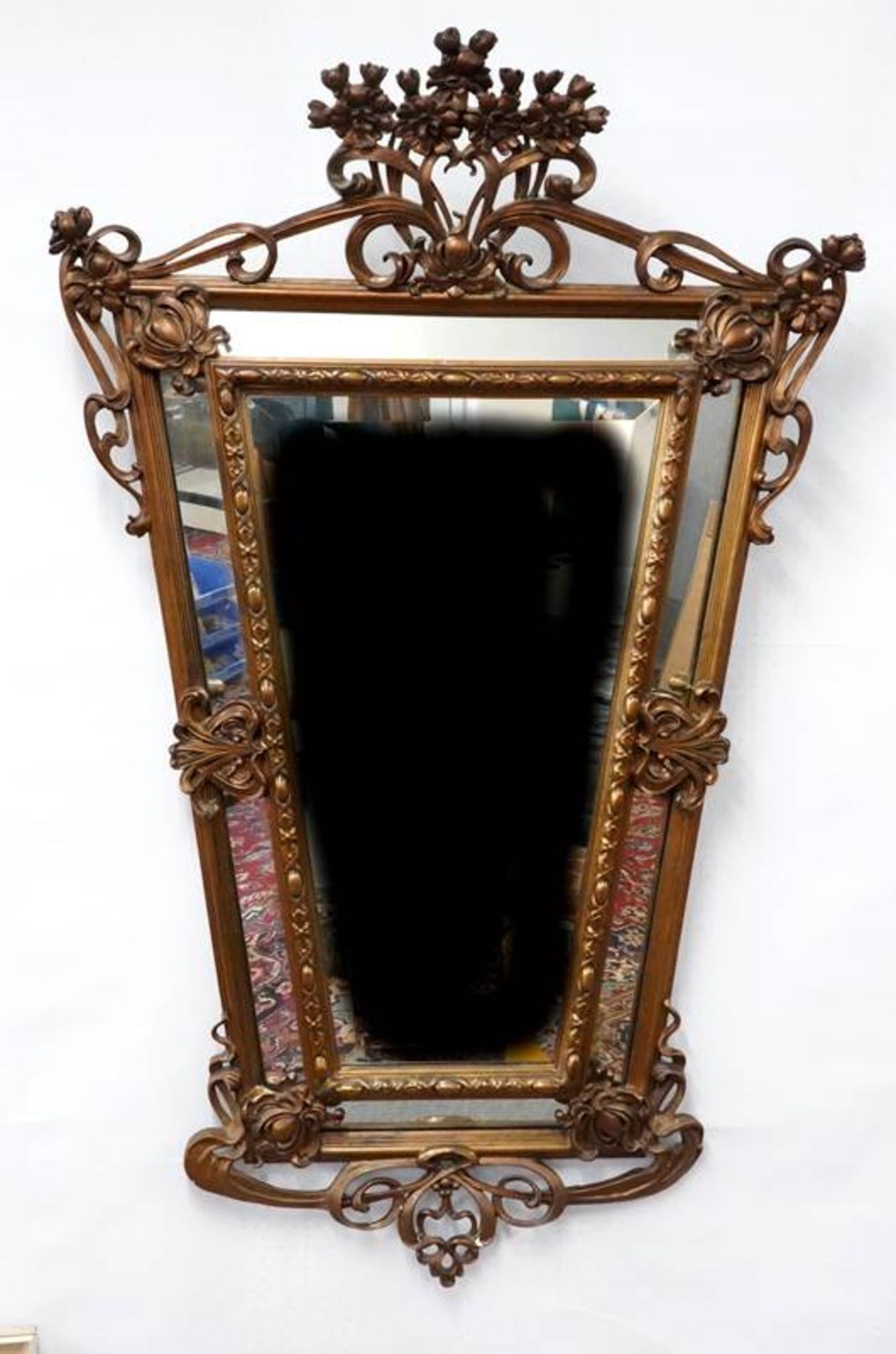 Art Nouveau wall mirror