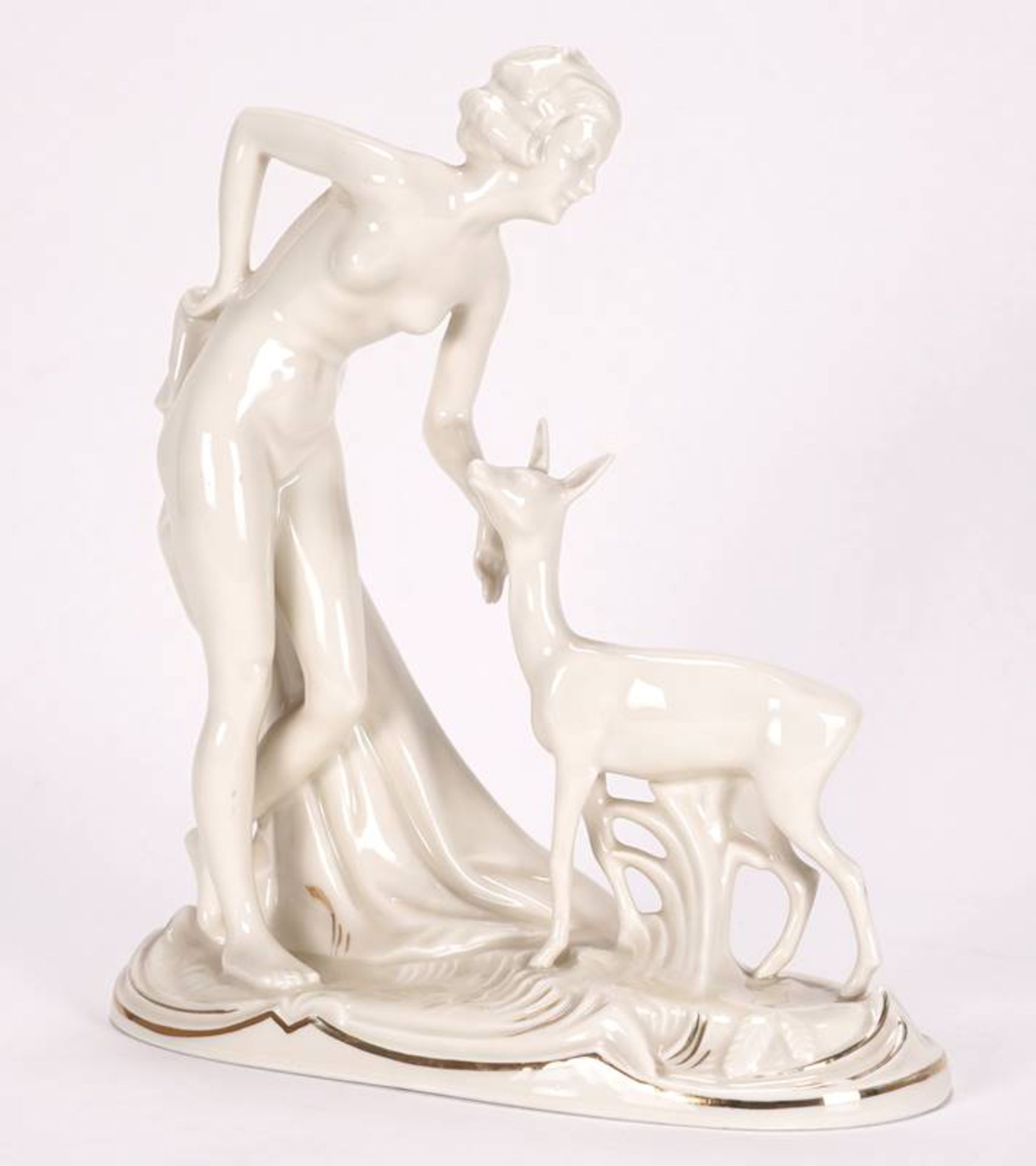 Nude with deer