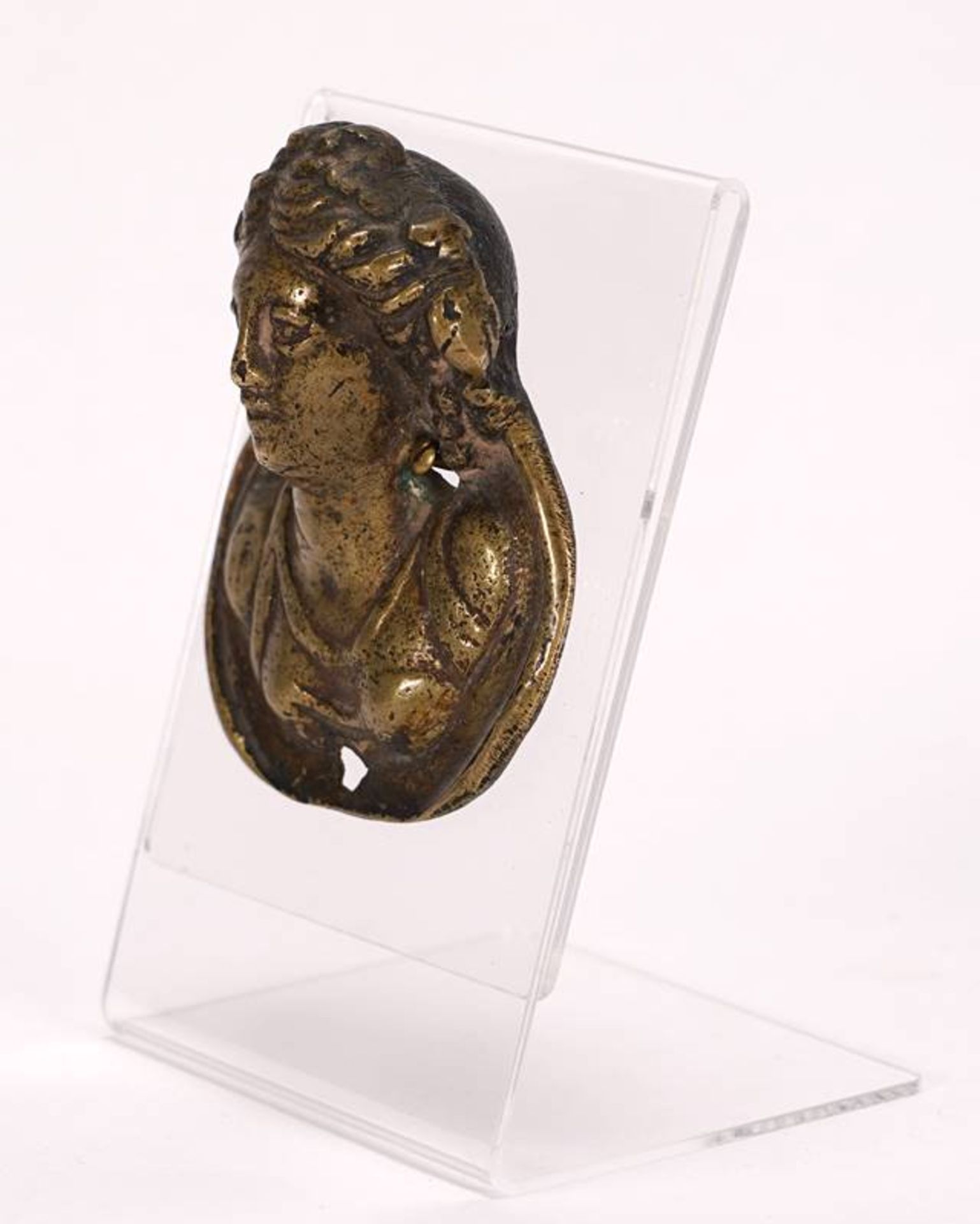 Bronze bust of a woman - Image 3 of 4