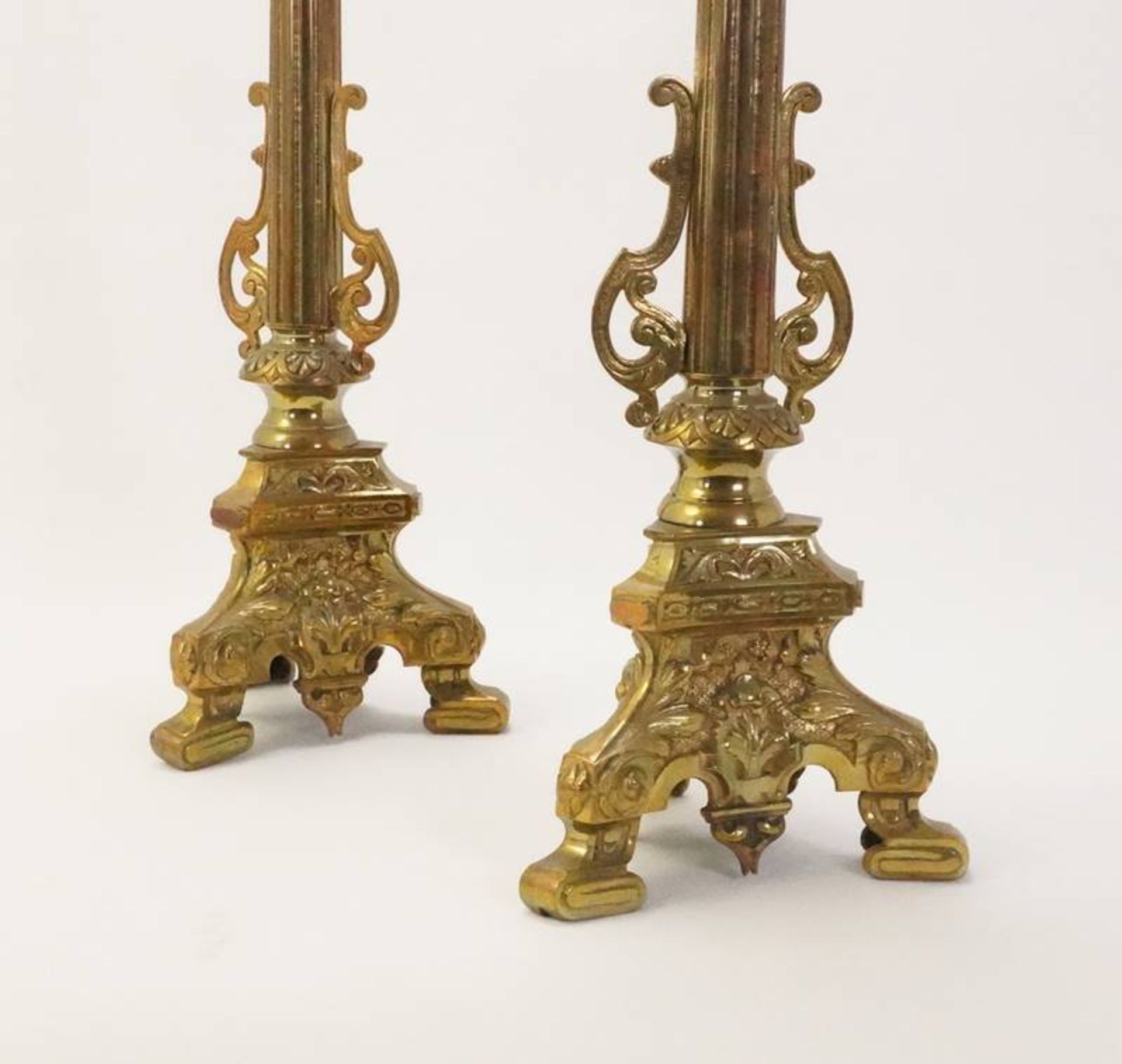 Pair of magnificent table candlesticks - Image 2 of 3