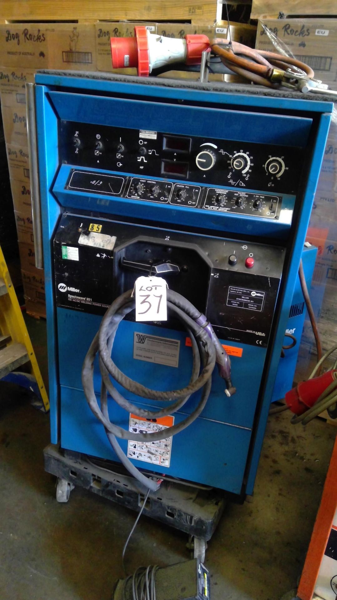 Miller Syncrowave 351 AC/DC Tig Welder including Torch and Optional Foot Pedal Control - 3 Phase