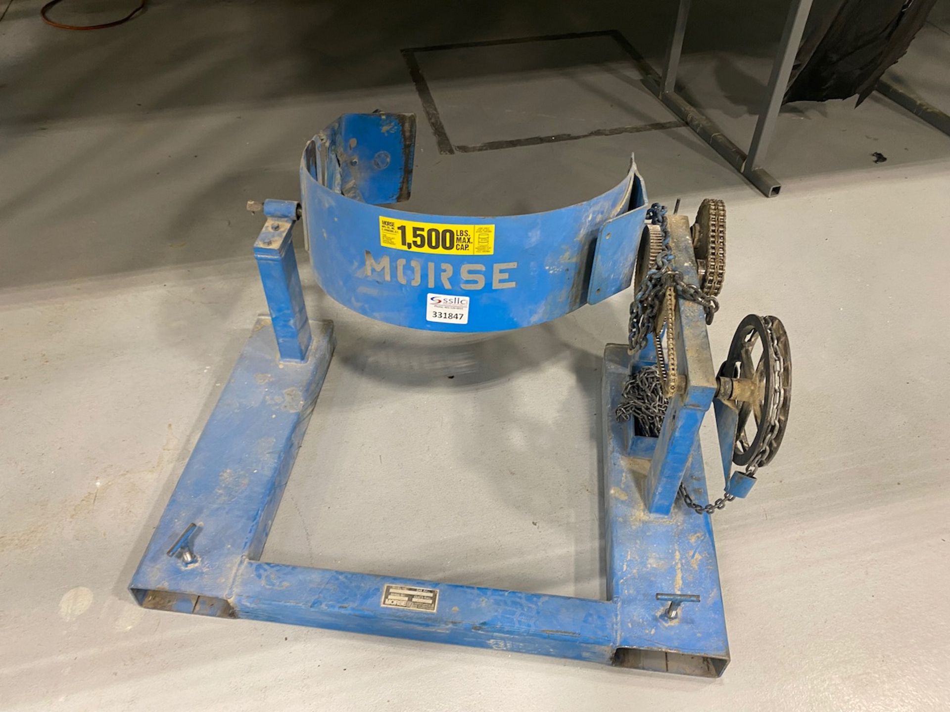 Morse Drum Dumper Forklift Attachment