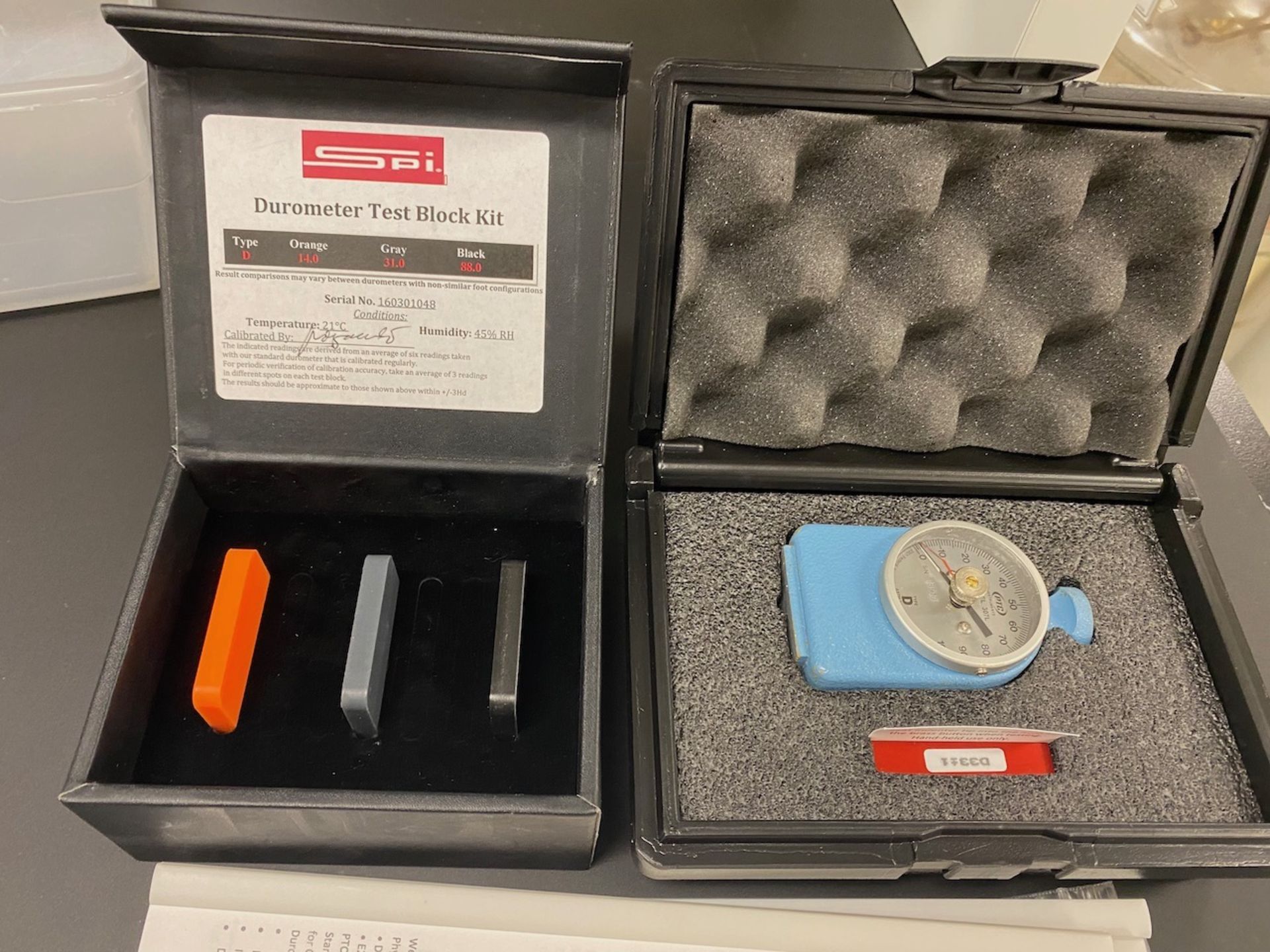 Durometer test block kit