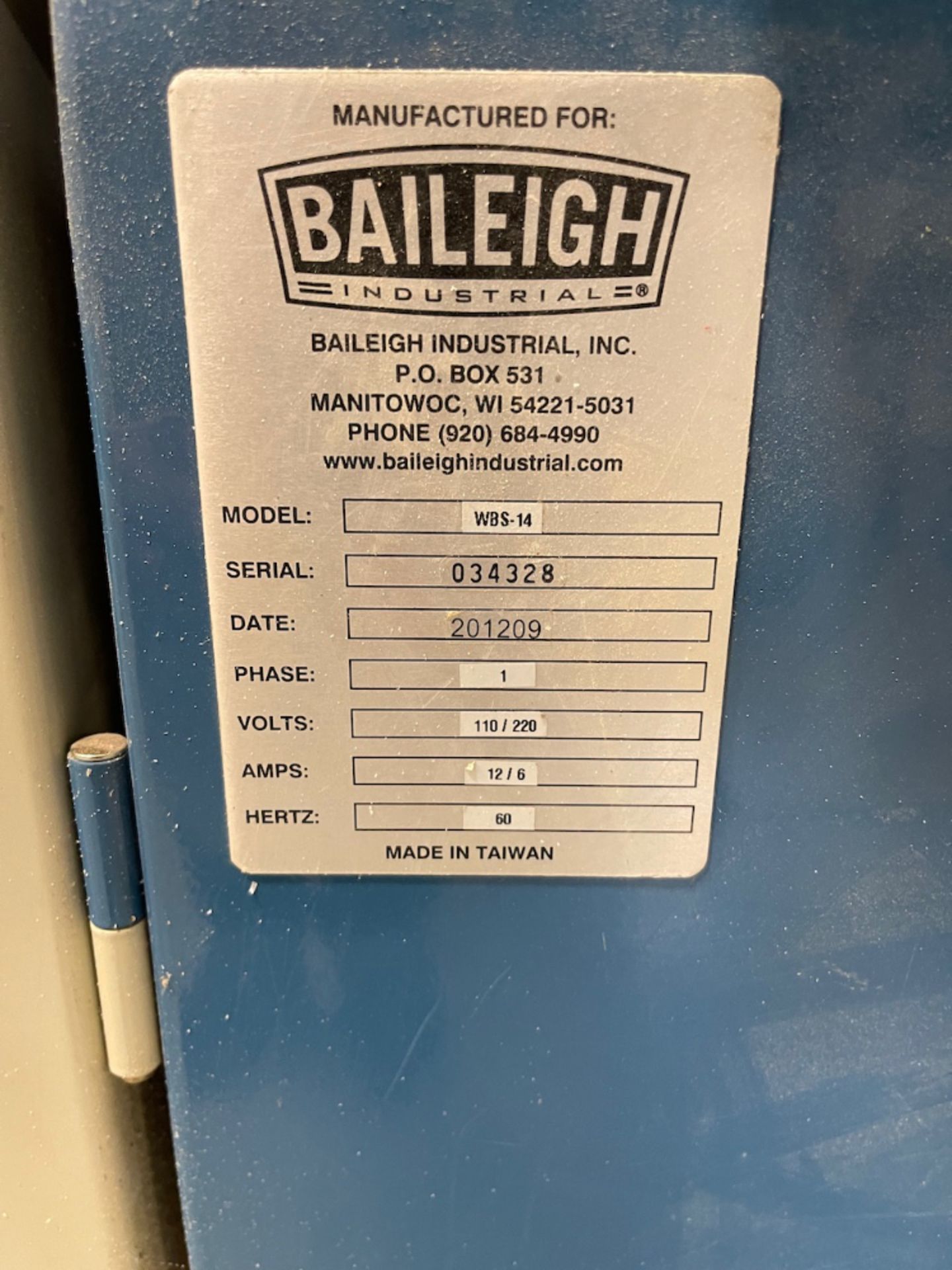 Baileigh Industrial WBS-14 Band Saw - Image 6 of 6