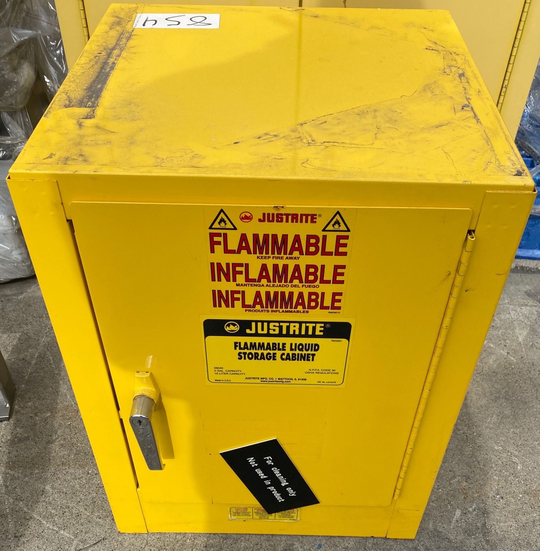 Yellow Flammable Cabinet