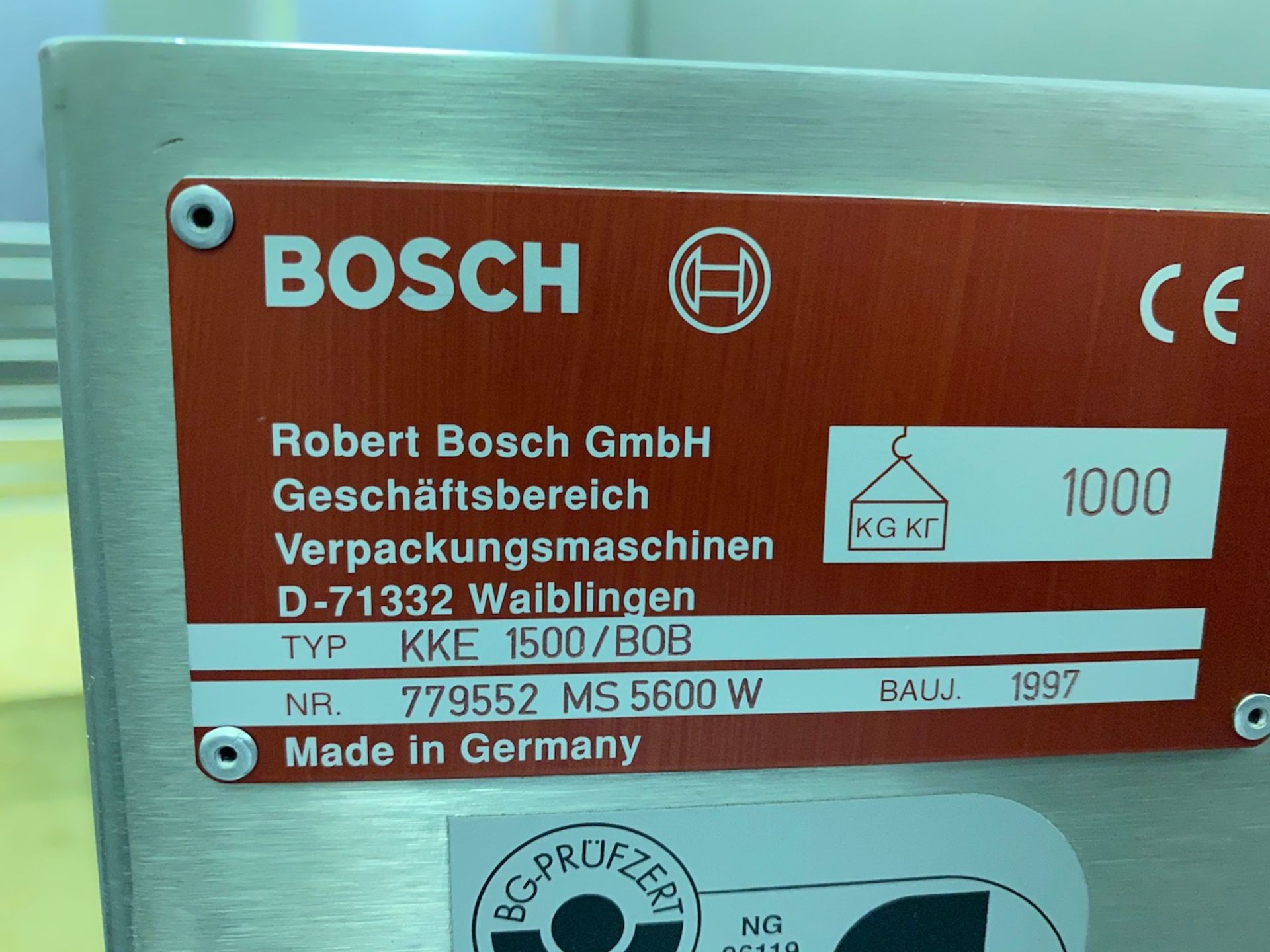 Bosch KKE 1500 Checkweigher - Image 8 of 8