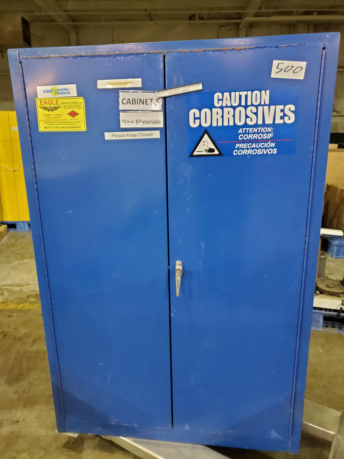 Eagle Blue Corrosive Chemical Storage Cabinet