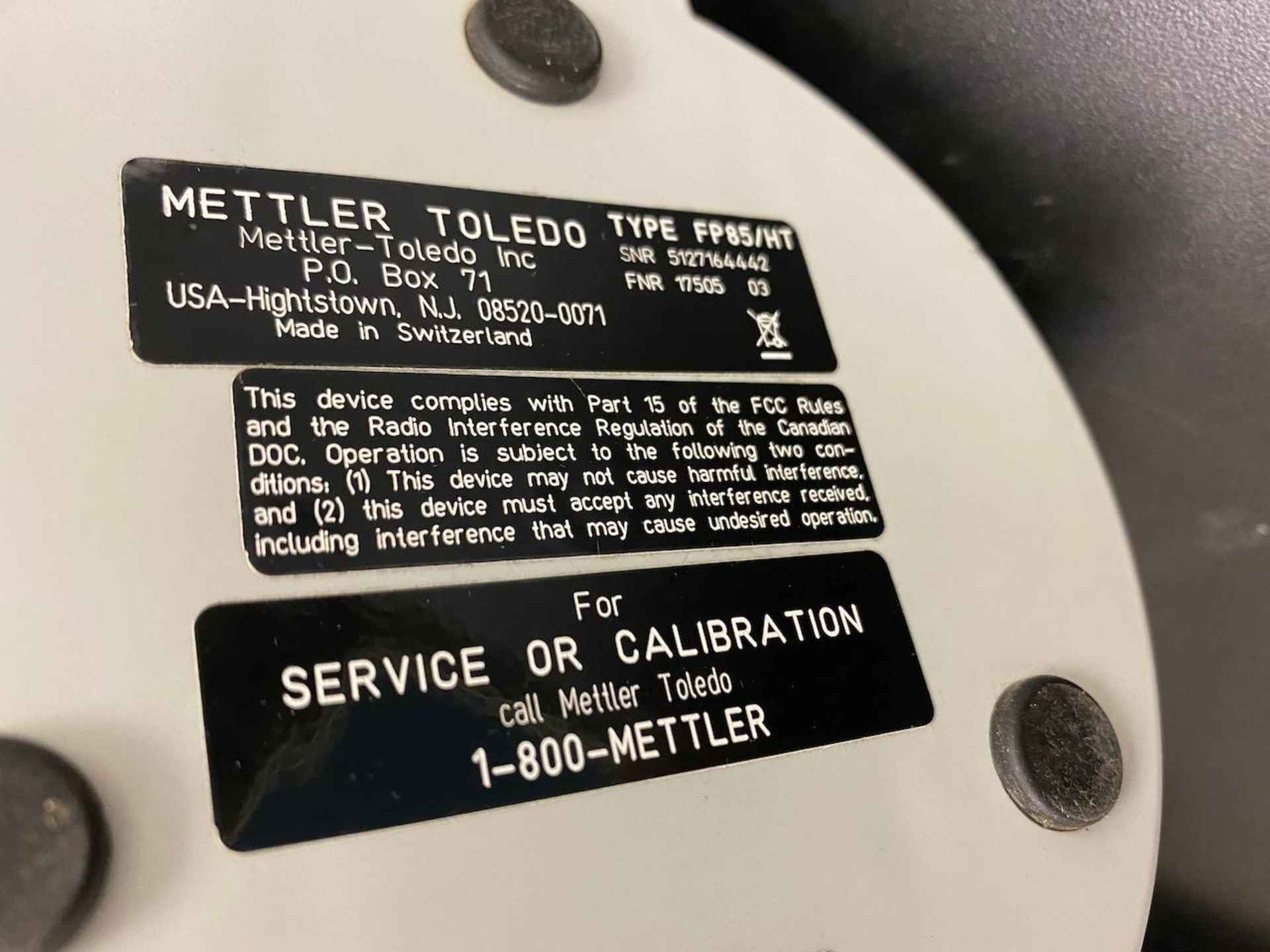 Mettler Toledo FP90 Central Processor System - Image 5 of 6