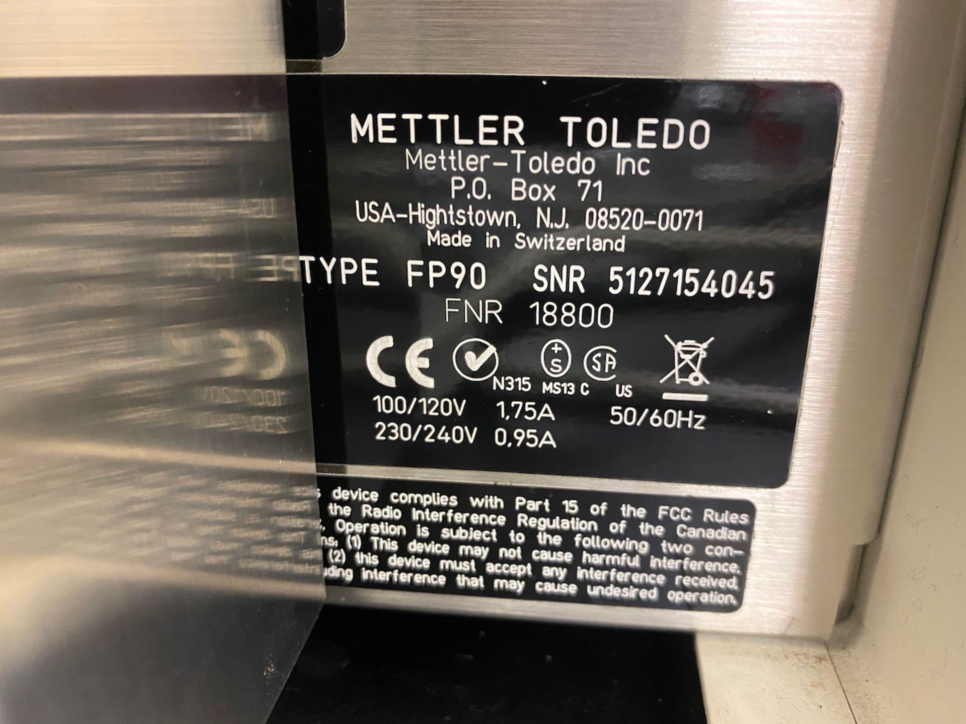 Mettler Toledo FP90 Central Processor System - Image 3 of 6