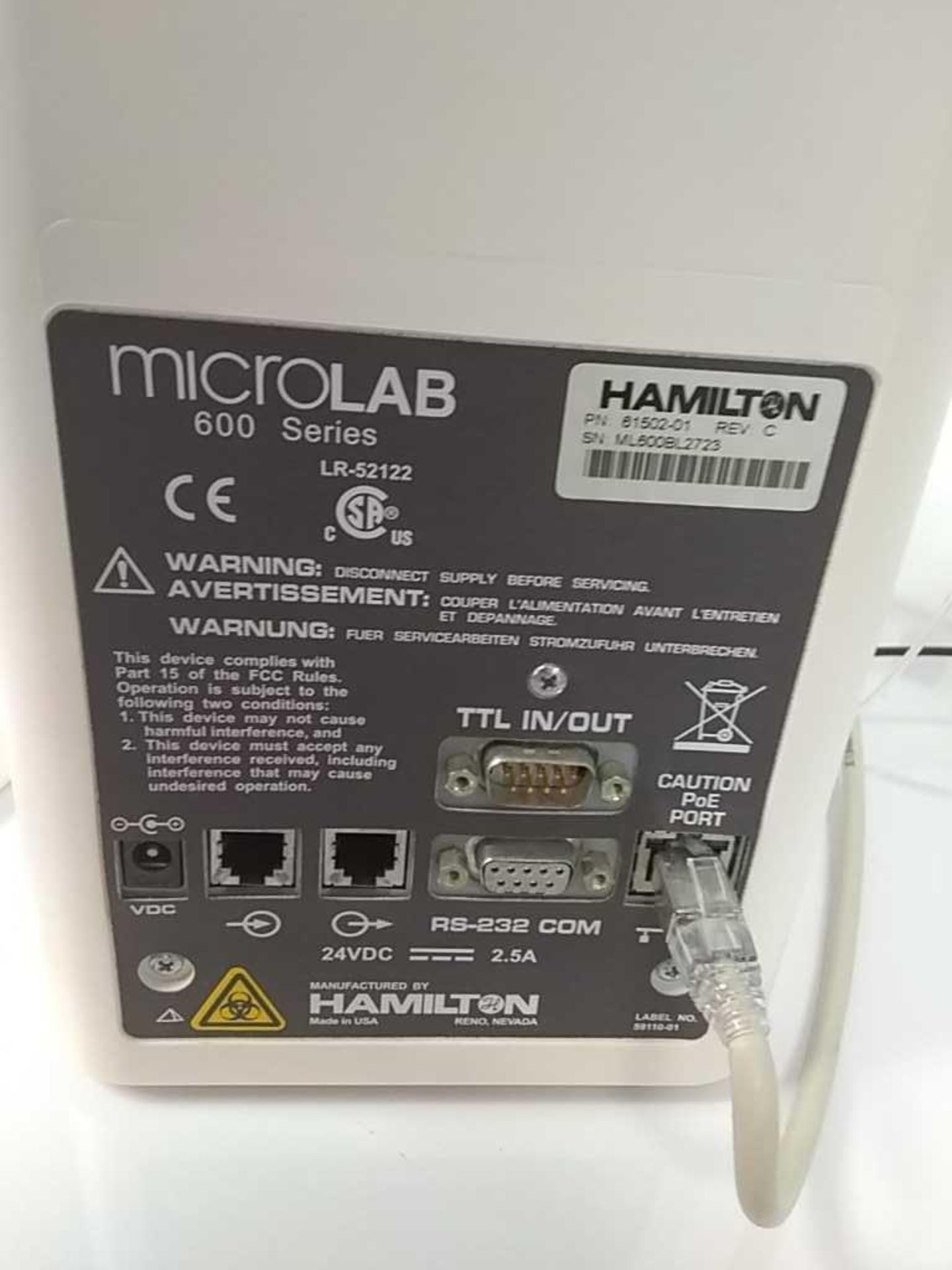 Hamilton MicroLab 600 Series Diluter / Dispenser - Image 5 of 6