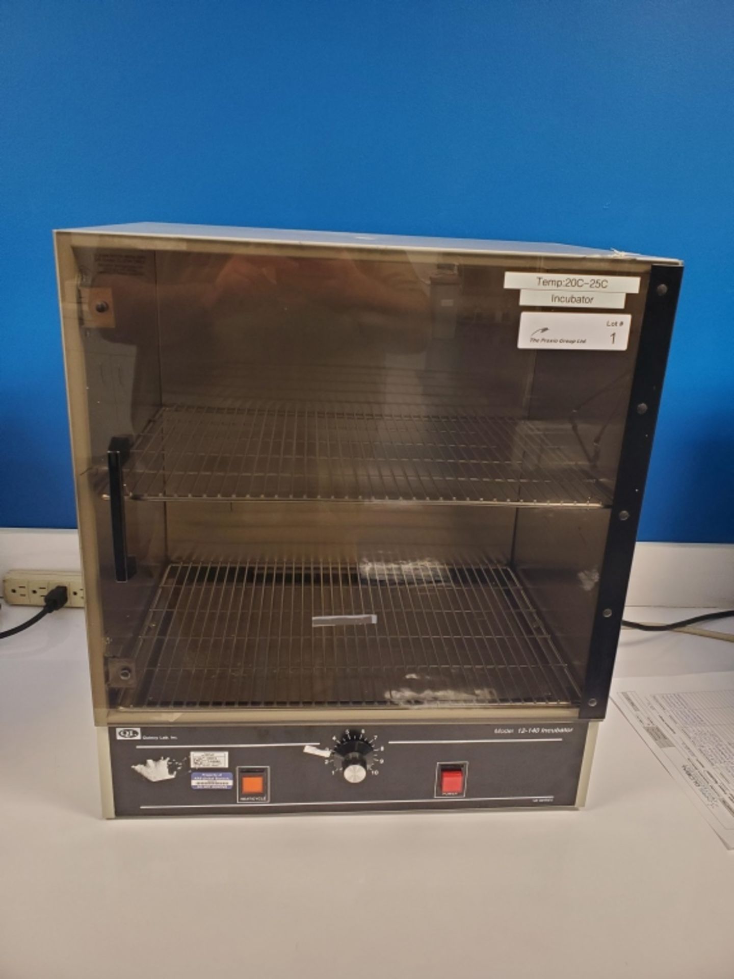 Quincy Lab Model 12-140 Incubator, sn T-03886