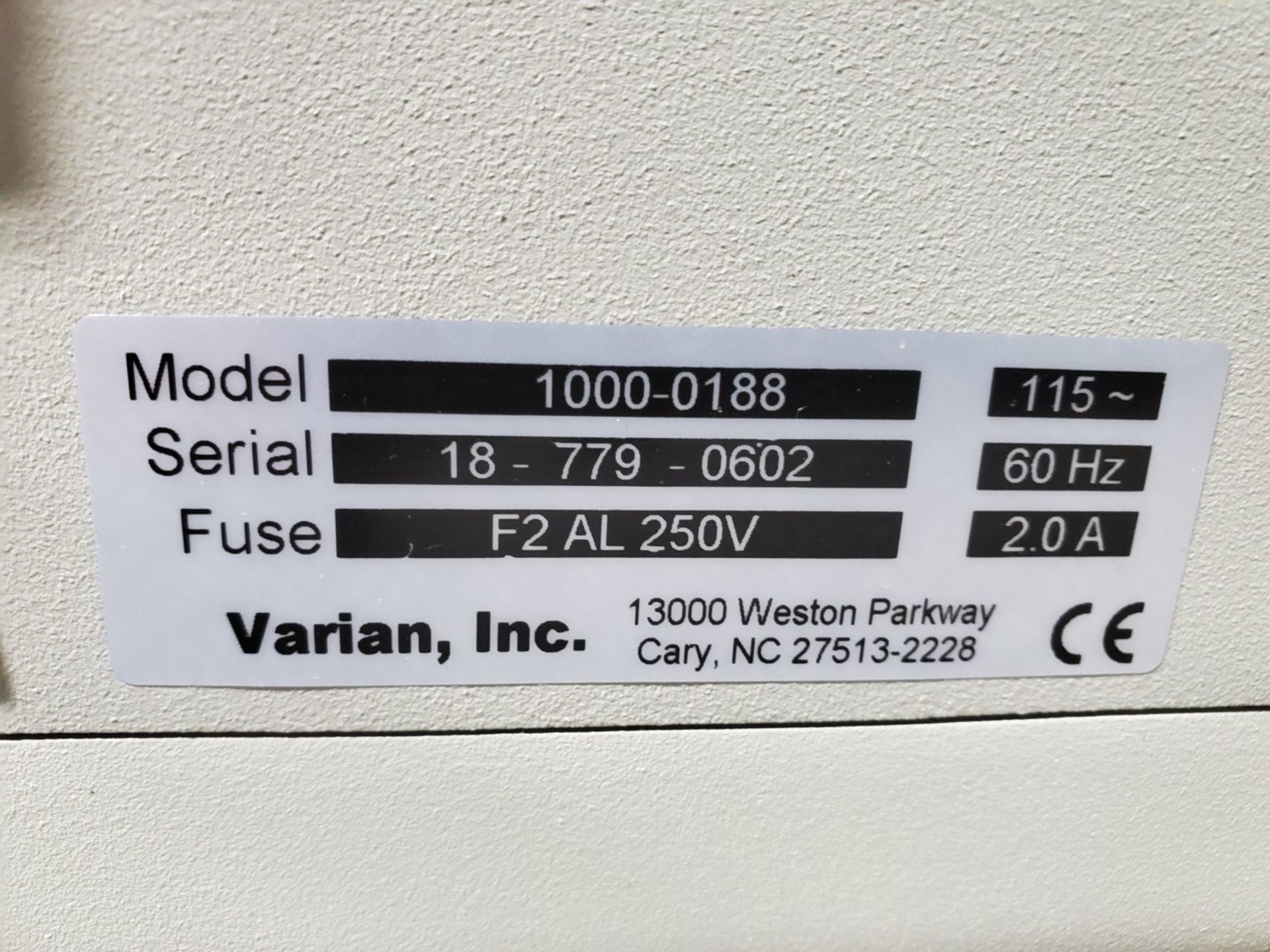 Vankel system monitor, model 1000-0188, 115 volts - Image 6 of 6